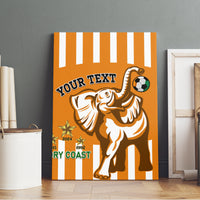Custom Ivory Coast Football Canvas Wall Art Les Elephants 3rd Champions Proud - Wonder Print Shop