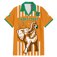 Custom Ivory Coast Football Family Matching Mermaid Dress and Hawaiian Shirt Les Elephants 3rd Champions Proud - Wonder Print Shop