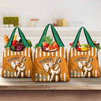 Custom Ivory Coast Football Grocery Bag Les Elephants 3rd Champions Proud