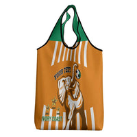 Custom Ivory Coast Football Grocery Bag Les Elephants 3rd Champions Proud