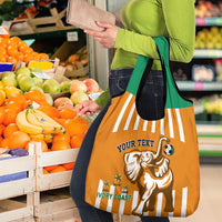 Custom Ivory Coast Football Grocery Bag Les Elephants 3rd Champions Proud