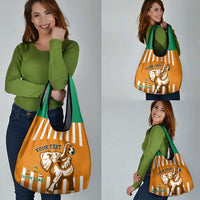 Custom Ivory Coast Football Grocery Bag Les Elephants 3rd Champions Proud
