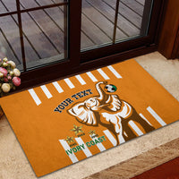 Custom Ivory Coast Football Rubber Doormat Les Elephants 3rd Champions Proud - Wonder Print Shop
