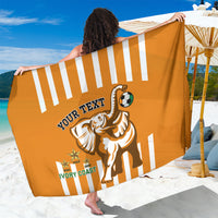 Custom Ivory Coast Football Sarong Les Elephants 3rd Champions Proud - Wonder Print Shop