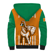 Custom Ivory Coast Football Sherpa Hoodie Les Elephants 3rd Champions Proud - Wonder Print Shop