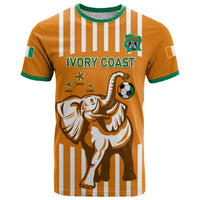 Custom Ivory Coast Football T Shirt Les Elephants 3rd Champions Proud - Wonder Print Shop