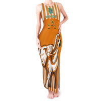 Custom Ivory Coast Football Tank Maxi Dress Les Elephants 3rd Champions Proud - Wonder Print Shop