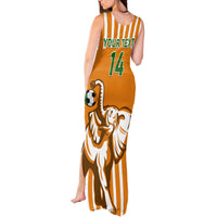 Custom Ivory Coast Football Tank Maxi Dress Les Elephants 3rd Champions Proud - Wonder Print Shop