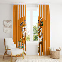 Custom Ivory Coast Football Window Curtain Les Elephants 3rd Champions Proud - Wonder Print Shop