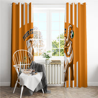 Custom Ivory Coast Football Window Curtain Les Elephants 3rd Champions Proud - Wonder Print Shop