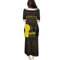 Juneteenth Freedom Day Family Matching Puletasi and Hawaiian Shirt 1865 Black Independence African Pattern - Wonder Print Shop