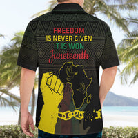 Juneteenth Freedom Day Hawaiian Shirt 1865 Black Independence African Pattern - Wonder Print Shop