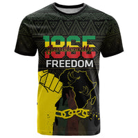 Juneteenth Freedom Day T Shirt 1865 Black Independence African Pattern - Wonder Print Shop