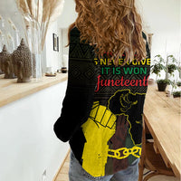 Juneteenth Freedom Day Women Casual Shirt 1865 Black Independence African Pattern - Wonder Print Shop