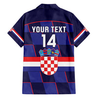 Custom Croatia Football Family Matching Summer Maxi Dress and Hawaiian Shirt Come On Vatreni Checkerboard Style