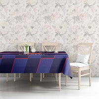 Custom Croatia Football Tablecloth Come On Vatreni Checkerboard Style