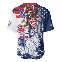 United States 4th Of July Baseball Jersey USA Eagle Statue Of Librerty