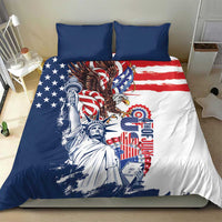 United States 4th Of July Bedding Set USA Eagle Statue Of Librerty