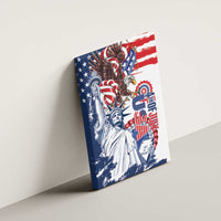 United States 4th Of July Canvas Wall Art USA Eagle Statue Of Librerty