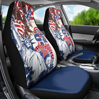 United States 4th Of July Car Seat Cover USA Eagle Statue Of Librerty