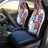 United States 4th Of July Car Seat Cover USA Eagle Statue Of Librerty