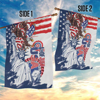 United States 4th Of July Garden Flag USA Eagle Statue Of Librerty