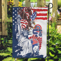 United States 4th Of July Garden Flag USA Eagle Statue Of Librerty