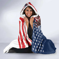 United States 4th Of July Hooded Blanket USA Eagle Statue Of Librerty