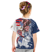 United States 4th Of July Kid T Shirt USA Eagle Statue Of Librerty