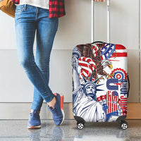 United States 4th Of July Luggage Cover USA Eagle Statue Of Librerty