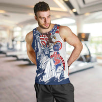 United States 4th Of July Men Tank Top USA Eagle Statue Of Librerty