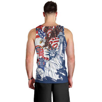 United States 4th Of July Men Tank Top USA Eagle Statue Of Librerty