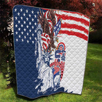 United States 4th Of July Quilt USA Eagle Statue Of Librerty