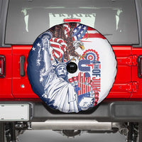 United States 4th Of July Spare Tire Cover USA Eagle Statue Of Librerty