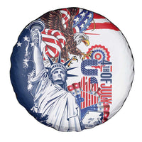 United States 4th Of July Spare Tire Cover USA Eagle Statue Of Librerty