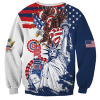 United States 4th Of July Sweatshirt USA Eagle Statue Of Librerty