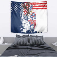 United States 4th Of July Tapestry USA Eagle Statue Of Librerty