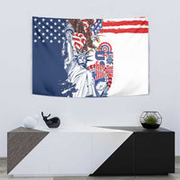 United States 4th Of July Tapestry USA Eagle Statue Of Librerty