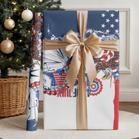 United States 4th Of July Wrapping Paper USA Eagle Statue Of Librerty - Wonder Print Shop