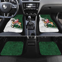 South Africa Christmas In July Car Mats Geseende Kersfees Springbok Black Santa