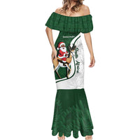 South Africa Christmas In July Mermaid Dress Geseende Kersfees Springbok Black Santa