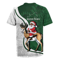 South Africa Christmas In July Rugby Jersey Geseende Kersfees Springbok Black Santa
