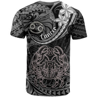 Polynesian Pride Cancer Zodiac T Shirt Astrological Sign Tribal Plumeria Grey Galaxy - Wonder Print Shop