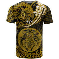 Polynesian Pride Leo Zodiac T Shirt Astrological Sign Tribal Plumeria Gold Galaxy - Wonder Print Shop
