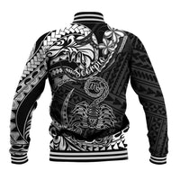 Polynesian Pride Scorpio Zodiac Baseball Jacket Astrological Sign Tribal Plumeria Black - Wonder Print Shop