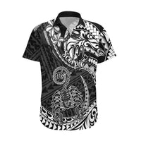 Polynesian Pride Scorpio Zodiac Hawaiian Shirt Astrological Sign Tribal Plumeria Black - Wonder Print Shop