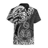 Polynesian Pride Scorpio Zodiac Hawaiian Shirt Astrological Sign Tribal Plumeria Black - Wonder Print Shop