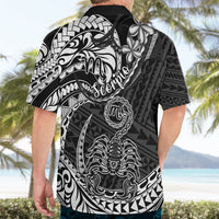 Polynesian Pride Scorpio Zodiac Hawaiian Shirt Astrological Sign Tribal Plumeria Black - Wonder Print Shop