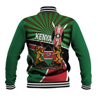 Athletics Kenya Baseball Jacket Maasai Shield Running Way - Wonder Print Shop