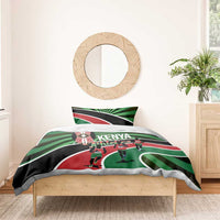 Athletics Kenya Bedding Set Maasai Shield Running Way - Wonder Print Shop